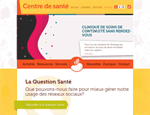 Tablet Screenshot of centredesante.mb.ca